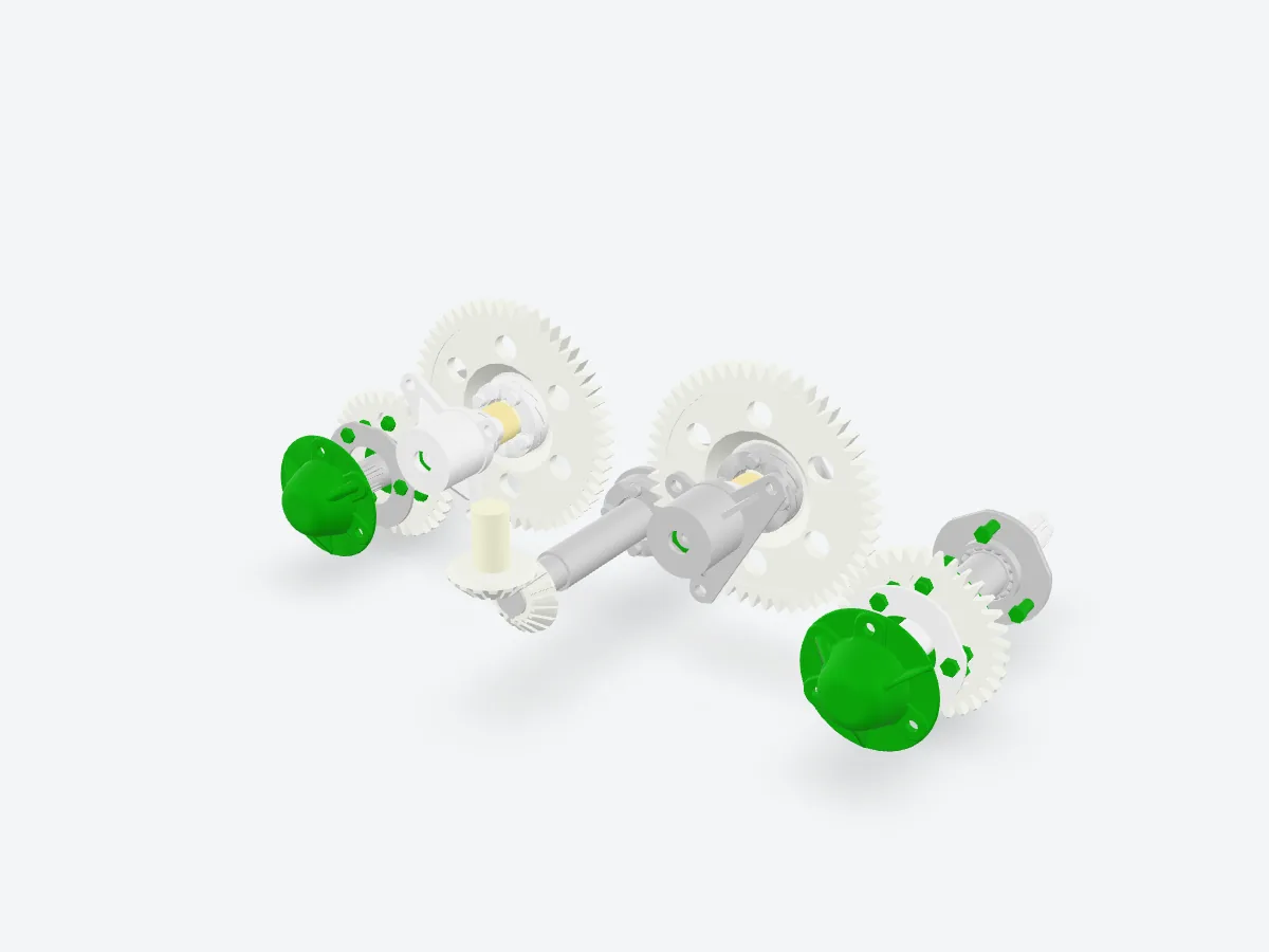 Gearbox assembly designed by our team